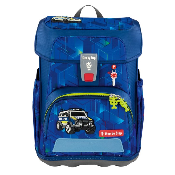 Step by Step Cloud Schulranzenset Police Truck